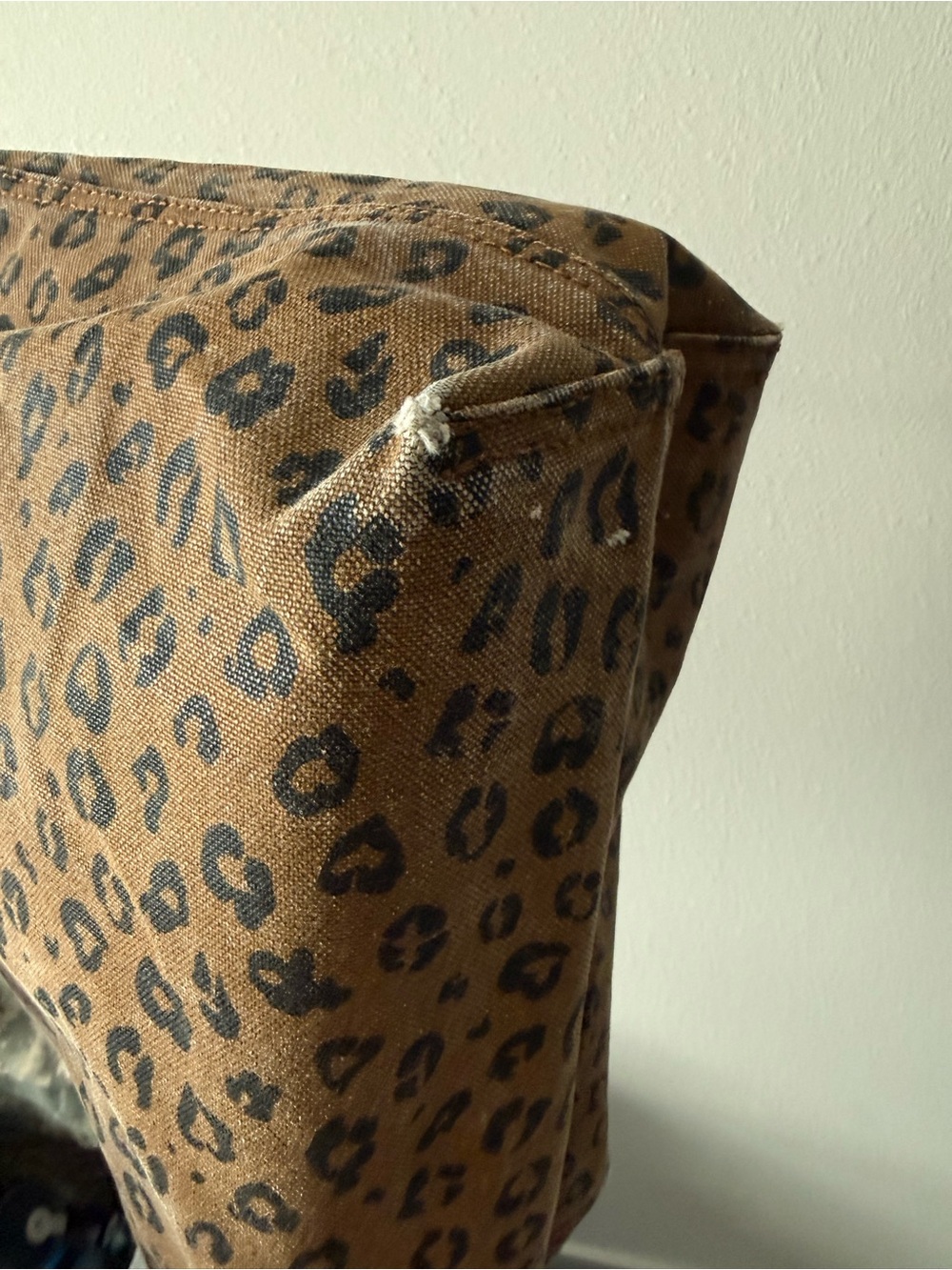 Madewell Leopard Print Tote with Leather Handles - Picture 3 of 3